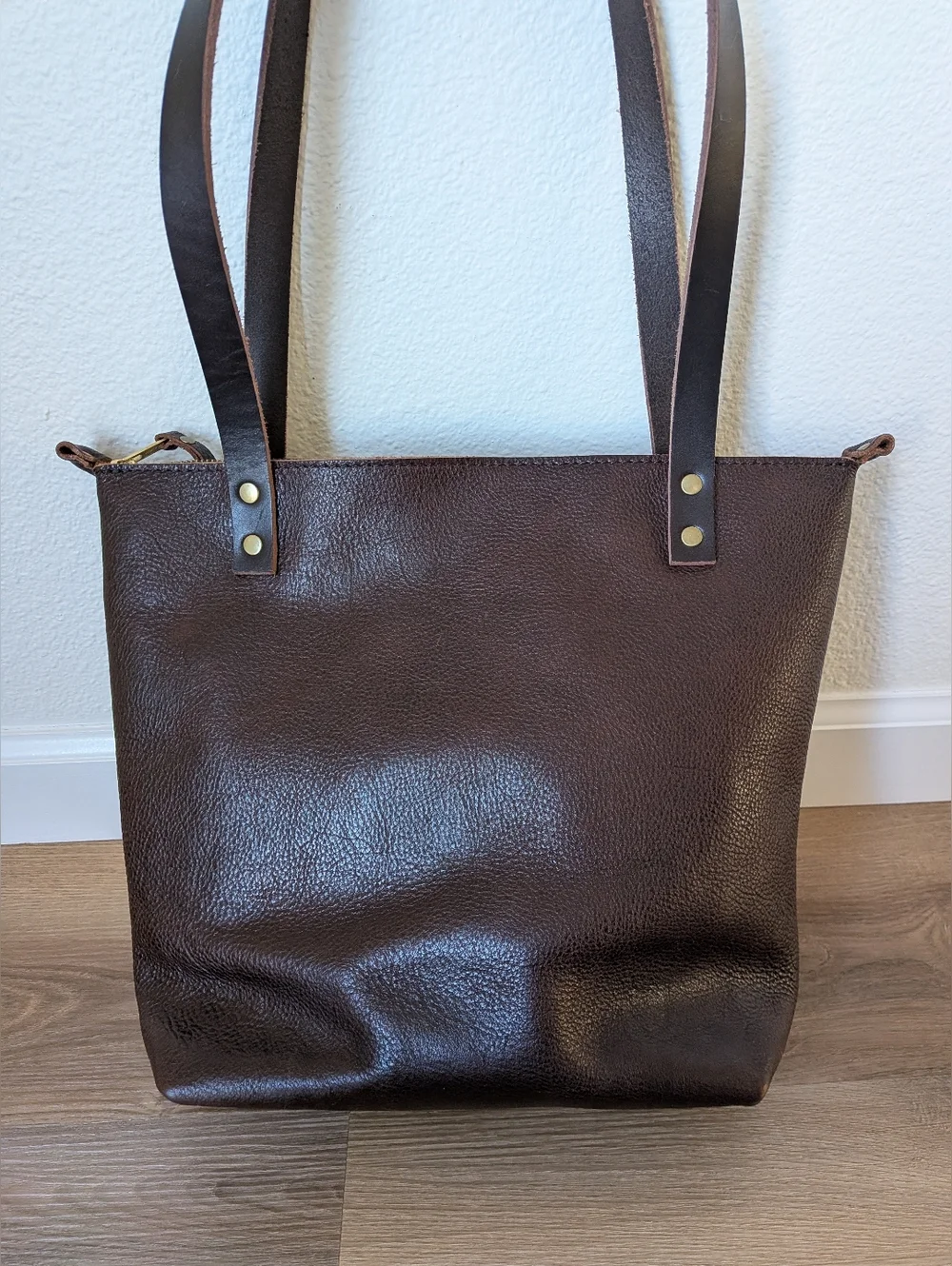 Portland Leather Coldbrew Small Zip Tote - Picture 2 of 5